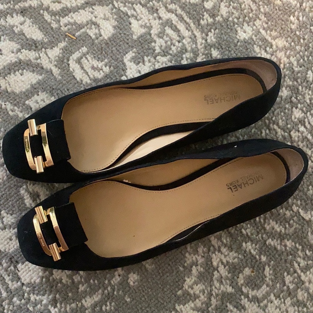 Michael Kors  BLACK SUEDE size 8 moccasins